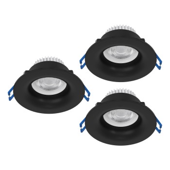 Set 3 spoturi incastrate LED SALABATE Eglo 902274, D8.8 cm, 3x5W