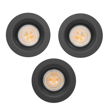 Set 3 spoturi incastrate LED SALABATE Eglo 902274, D8.8 cm, 3x5W