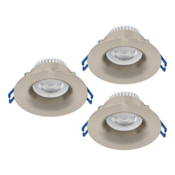 Set 3 spoturi incastrate LED SALABATE Eglo 902276, D8.8 cm, 3x5W