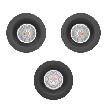 Set 3 spoturi incastrate LED SALICETO Eglo 902278, D8.8 cm, 3x4.8W