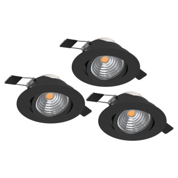 Set 3 spoturi incastrate LED SALICETO Eglo 902281, D8.8 cm, 3x6W