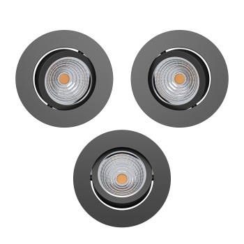Set 3 spoturi incastrate LED SALICETO Eglo 902281, D8.8 cm, 3x6W