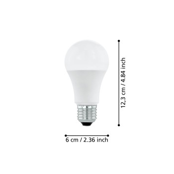 Bec LED E27 A60 Eglo 11934, 11.2W, 1521lm, 3000K
