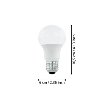 Bec LED E27 A60 Eglo 11935, 3.4W, 470lm, 4000K
