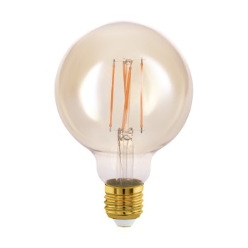 Bec inteligent LED decorativ E27 G95 Eglo 12224, 4.9W, 500lm, 2200K