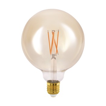 Bec inteligent LED decorativ E27 G125 Eglo 12225, 6W, 650lm, 2200K