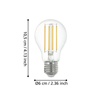 Bec inteligent LED E27 A60 Eglo 12226, 6W, 806lm, 2700K