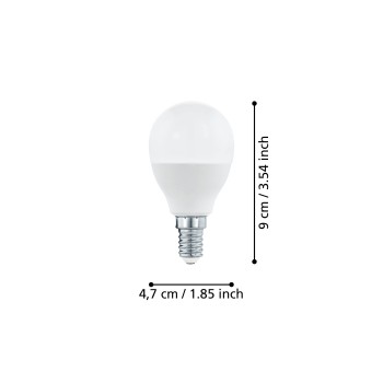 Bec LED E14 P45 Eglo 12262, 3.4W, 470lm, 4000K