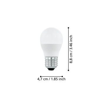 Bec LED E27 Eglo 12266, 3.4W, 470lm, 4000K