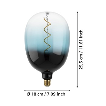 Bec LED E27 Eglo 12552, 4W, 85lm, 2000K