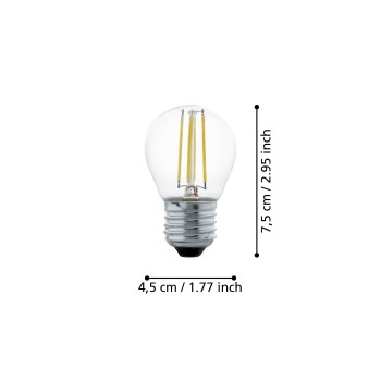 Bec LED E27 Eglo 110006, 4W, 350lm, 2700K