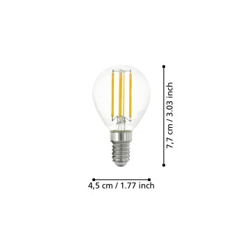 Bec LED E14 P45 Eglo 110021, 7W, 806lm, 2700K
