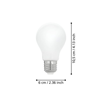 Bec LED E27 A60 Eglo 110032, 4W, 470lm, 2700K