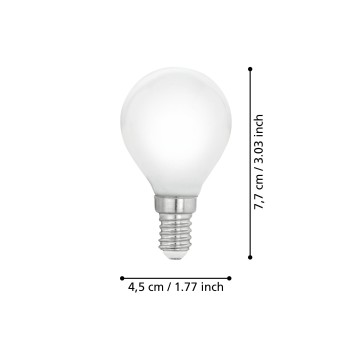 Bec LED E14 P45 Eglo 110046, 4W, 470lm, 2700K