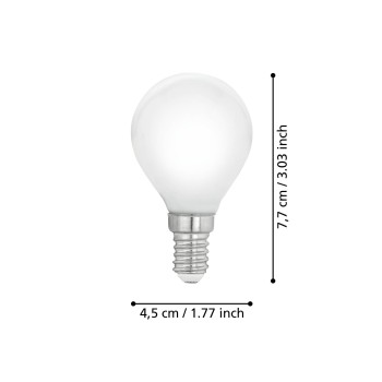 Bec LED E14 P45 Eglo 110047, 7W, 806lm, 2700K