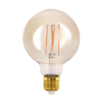 Bec LED decorativ E27 G95 Eglo 110053, 4W, 350lm, 2200K