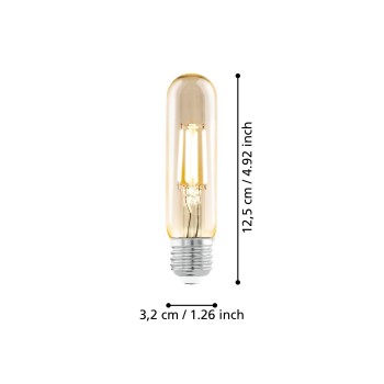 Bec LED decorativ E27 T32 Eglo 110056, 4W, 270lm, 2200K