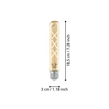 Bec inteligent LED decorativ E27 T30 Eglo 110057, 4W, 350lm, 2200K