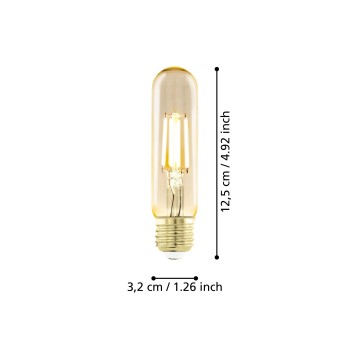 Bec LED decorativ E27 T32 Eglo 110068, 4W, 300lm, 1700K