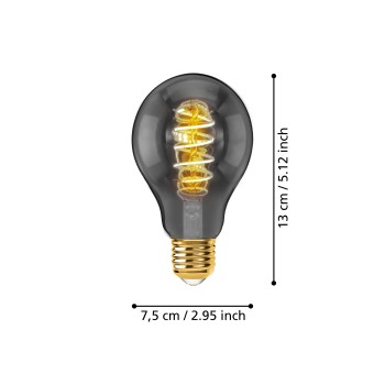 Bec LED E27 A75 Eglo 110084, 4W, 100lm, 2000K