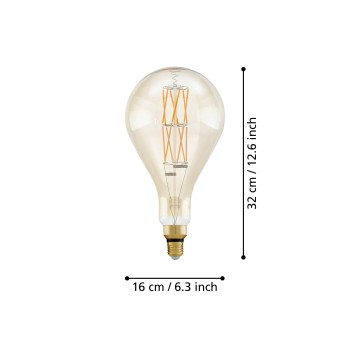 Bec LED decorativ E27 Eglo 110111, 8W, 806lm, 2100K