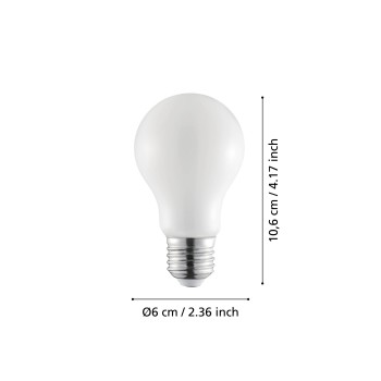 Bec LED E27 A60 Eglo 110189, 4.5W, 470lm, 3000K