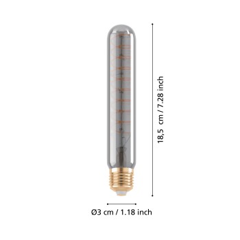 Bec LED decorativ E27 T30 Eglo 110201, 4W, 50lm, 1700K