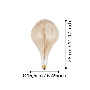 Bec LED decorativ E27 Eglo 110233, 4W, 1800K
