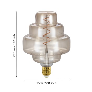 Bec LED decorativ E27 Eglo 110245, 4W, 200lm, 2000K
