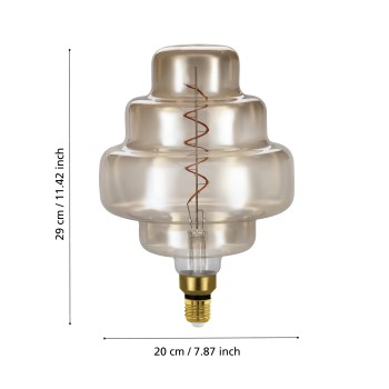 Bec LED decorativ E27 Eglo 110246, 4W, 200lm, 2000K