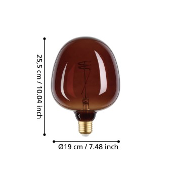 Bec LED E27 Eglo 110265, 4W, 40lm, 2000K
