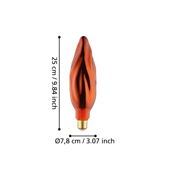 Bec LED E27 Eglo 110277, 4W, 20lm, 2000K