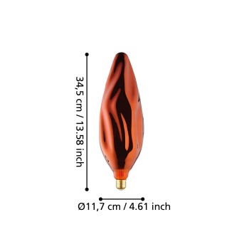 Bec LED E27 Eglo 110281, 4W, 20lm, 2000K