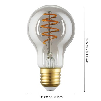 Bec inteligent LED E27 A60 Eglo 110284, 4W, 150lm, 2000K