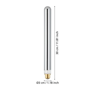 Bec LED decorativ E27 T30 Eglo 110298, 4W, 1700K