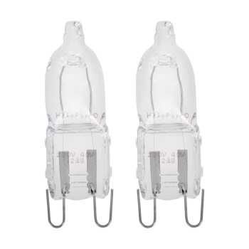 Set 2 becuri halogen G9 pentru cuptor Eglo 110299, 40W, 460lm, 2700K