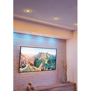 Set 3 becuri inteligente LED RGB GU10 Eglo 110309, 4.5W, 345lm, 2700-6500K