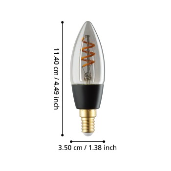 Bec inteligent LED E14 C35 Eglo 110322, 4W, 150lm, 2000K