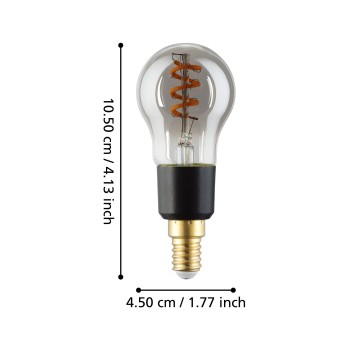 Bec inteligent LED E14 P45 Eglo 110323, 4W, 150lm, 2000K