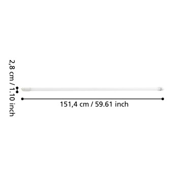 Bec LED G13 Eglo 110342, 23W, 3700lm, 4000K