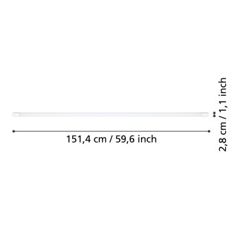Bec LED G13 Eglo 110348, 23W, 3700lm, 4000K
