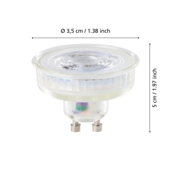 Bec LED GU10 Eglo 110351, 4W, 400lm, 2700K