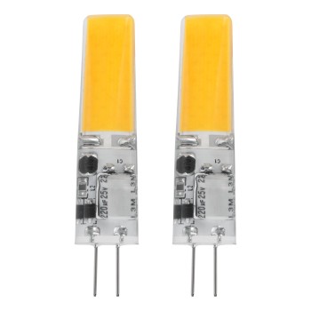 Set 2 becuri LED G4 Eglo 110375, 3W, 300lm, 2700K, dimabil