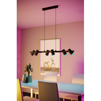 Set 3 becuri inteligente LED RGB GU10 Eglo 110398, 4.9W, 2700-6500K