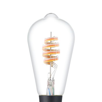 Bec inteligent LED RGB E27 ST64 Eglo 110405, 7.5W, 806lm, 3000K