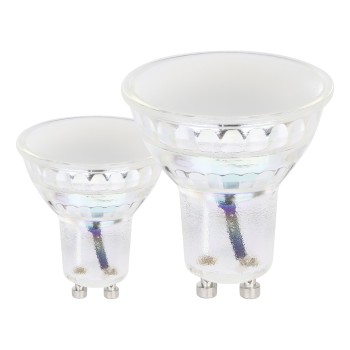 Set 2 becuri LED GU10 Eglo 110464, 4.9W, 500lm, 2000-3000K