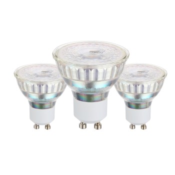 Set 3 becuri LED GU10 Eglo 113114, 4.5W, 345lm, 3000K