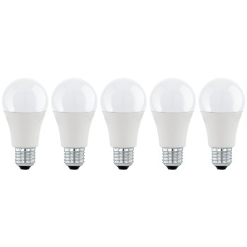 Set 5 becuri LED E27 A60 Eglo 113119, 8.5W, 806lm, 3000K