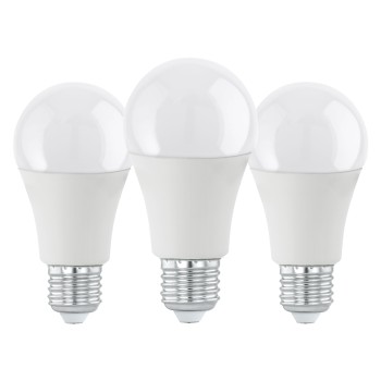 Set 3 becuri LED E27 A60 Eglo 117524, 11.5W, 1055lm, 3000K
