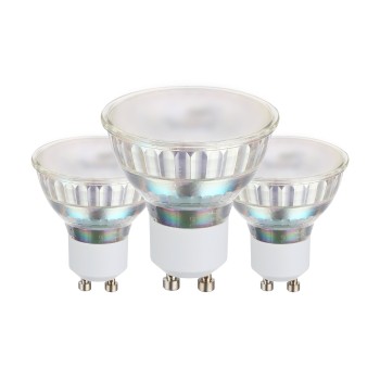 Set 3 becuri LED GU10 Eglo 117527, 2.8W, 250lm, 3000K